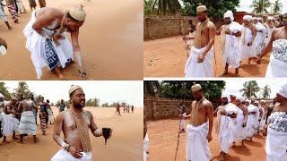 SEASHORE RITUALS Newly Installed Xaga Priests Taken To The Seashore For Cleansing Rituals [upl. by Wang71]