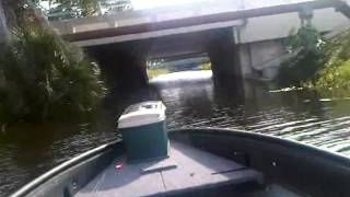 Portabote 14ft Eska 75 hp outboard [upl. by Steffy]