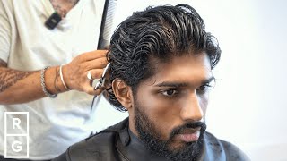 How to Get a Medium Length Haircut  TheSalonGuy [upl. by Hasile]