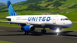 UNITED A319 ALPNACH TO B [upl. by Lamee]