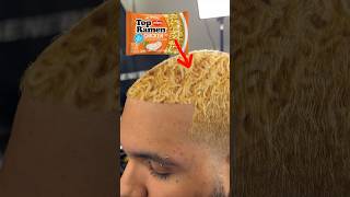 Chicken Ramen noodle haircut😂 [upl. by Raphaela]