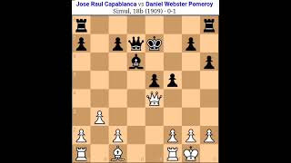 Capablanca vs DWPomeroy capablanca chess game capablanca loss the gamechess capablanca Tal [upl. by Eugen]