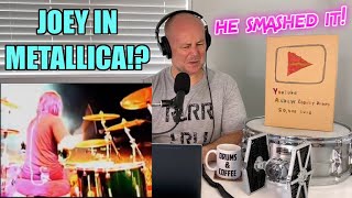 Drum Teacher Reacts JOEY JORDISON  Creeping Death  Metallica Drum Cam [upl. by Refotsirhc]