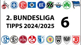 Bundesligatipps 2Liga  6Spieltag  Saison 20242025 [upl. by Gillan142]