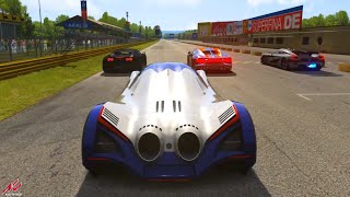 Devel Sixteen 5000hp vs Bugatti amp Koenigsegg  Monza Full Course  Assetto Corsa [upl. by Dippold]