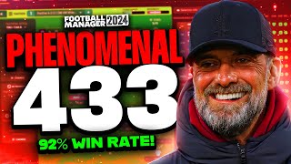 Klopps PHENOMENAL 433 92 Win Rate FM24 Tactics  Football Manager 2024 Tactics [upl. by Vander]