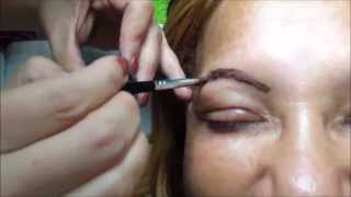 Teinture des sourcils [upl. by Milak]