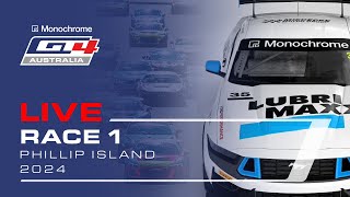 LIVE  Race 1  Phillip Island  2024 Monochrome GT4 Australia [upl. by Leighton]