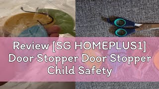 Review SG HOMEPLUS1 Door Stopper Door Stopper Child Safety Prevents Doors From Slamming Shut From [upl. by Rohclem]