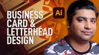 How to Make Business Card amp Letterhead Design in Illustrator [upl. by Bertle]