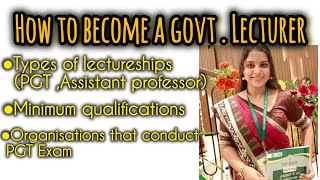 How to become a GovtLecturer Assistant professor and OPSC PGT  Qualifications  Salary [upl. by Hutchings]