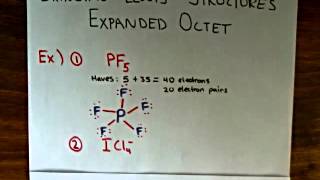 Lewis Structures with Expanded Octets Examples 1 [upl. by Arada]