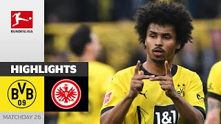 Adeyemi amp Co Turn Game Around  Dortmund  Frankfurt 31  Highlights  MD 26 – Bundesliga 2324 [upl. by Ecirtemed409]