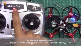 Makerfire Armor 90 Micro FPV Indoor Racing Drone  How to change and bind the receiver [upl. by Manuela]