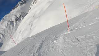 Skiing from Sedrun to Andermatt Jan 2021 [upl. by Aan]