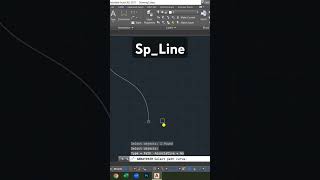 Spline line AutoCAD Splines  How to Create Curves ArifAnjum youtubeshorts shorts video [upl. by Nitsur]