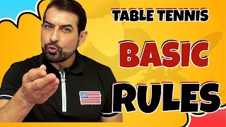 Table Tennis Basic Rules for Beginners to Start Playing [upl. by Aiciram]