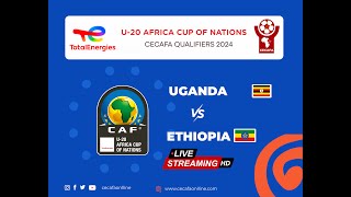 Uganda vs Ethiopia Live  U20 Africa Cup of Nations AFCON CECAFA Qualifiers 2024 [upl. by Rialc]