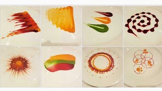 Types of Colorful Plating techniques  Part 1 Art on the plate By MONIKA TALWAR [upl. by Attennhoj171]