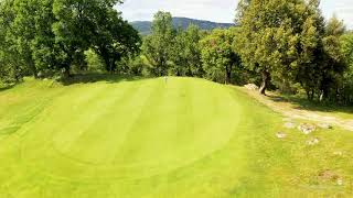 Golf du Luberon  drone aerial video  Pierrevert  Hole12 [upl. by Hugh797]