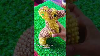 3d Beaded German Shepherd 🐕‍🦺♥️ craftsbychethi germanshepherd handmade shorts [upl. by On774]