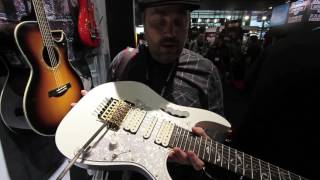 Musikmesse 2013 Ibanez JEM7V7 [upl. by Winna16]