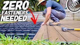 DIY Deck Patio With ZERO Fasteners Needed [upl. by Melnick]