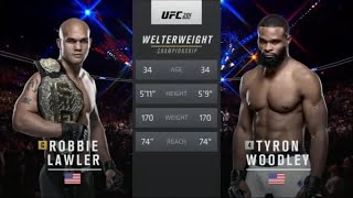 Robbie Lawler vs Tyron Woodley [upl. by Teerpnam268]