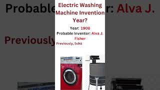 Invention year of electric washing machine [upl. by Nahsaj]