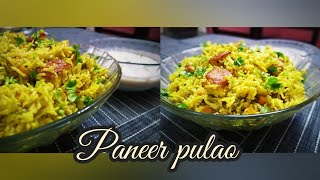 How to make a Paneer Pulao Restaurant style Paneer Pulao  Paneer Pulao Recipes  Lunch Box Recipes [upl. by Eremaj325]