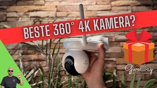 Reolink PT Ultra 4K Überwachungskamera im Test  Gewinnspiel 🎁📷 [upl. by Alyce]