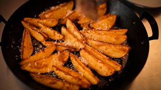 OvenBaked Potato Wedges with Spicy Green Magic Dip [upl. by Yrrej]