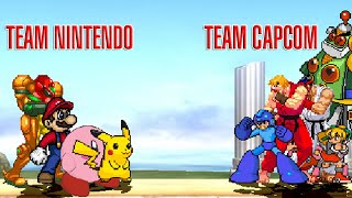 Team Nintendo vs Team Capcom  Mugen Edition [upl. by Helve333]