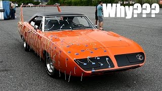 Why is this ORIGINAL Plymouth Superbird covered in streamers Le Mans winner Bugatti917ampCobra [upl. by Triley]