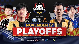 BAHASA INDONESIA ONE Esports MPL Invitational 2023  Hari 3  Playoffs [upl. by Margaretta]