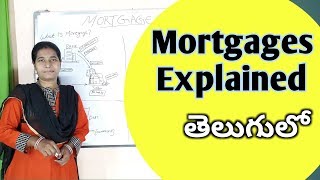 mortgage loan types of mortgages explained in telugu by advocate sowjanya hyderabad [upl. by Blum836]