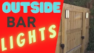 How to install outside garden bar lights using armoured cables includes how to cut and terminate [upl. by Ahsiuqal91]