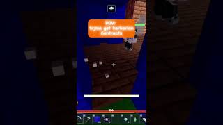 POV tryna get barbarian contract roblox bedwars minibloxia tanqr foltyn trending [upl. by Pittman]