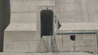 dam spillway spilling in high flow season [upl. by Hamlen]