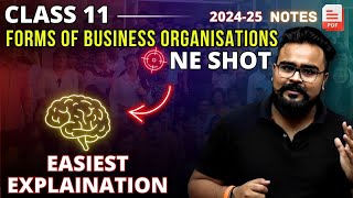 Forms of business organisation chapter 2 ONE SHOT class 11  Business Studies Gaurav Jain [upl. by Arabella]