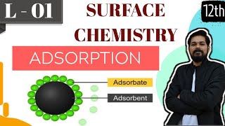 Surface Chemistry । Class12 L1 । Adsorption। Physisorption । Chemisortion । Graphs । Numericals [upl. by Yelnahs]