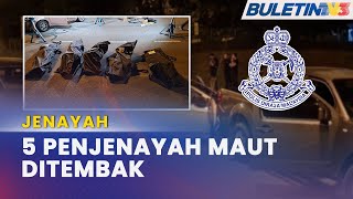 JENAYAH  Polis Tembak Mati 5 Penyamun Di Putra Heights [upl. by Selegna670]