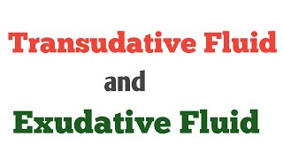 Difference bw Transudate and ExudatePathologyInflammation [upl. by Kruter]