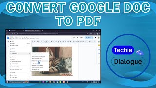 How to Convert Google DOC to PDF [upl. by Haelhsa]