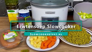 Erwtensoep Slowcooker  Recept [upl. by Volding]