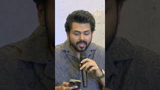 Hero Karthik Singing A Telugu Song terapaisithralu karthi sathyamsundaram review singing [upl. by Ennaihs]