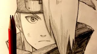 ASMR  Pencil Drawing 36  Deidara Request [upl. by Couq]