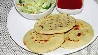 PUPUSAS SALVADORENAS 😍 DE FRIJOLES Y QUESO [upl. by Elata256]