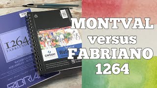 Canson Montval and Fabriano 1264 Watercolor Sketchbooks [upl. by Nisior197]