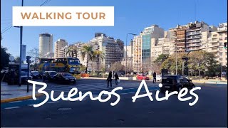 Buenos Aires walking tour 2023  Argentina Walking Tour [upl. by Salahi]